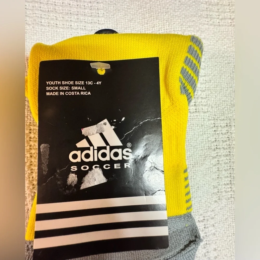 Adidas Men's Bright Yellow Athletic Socks